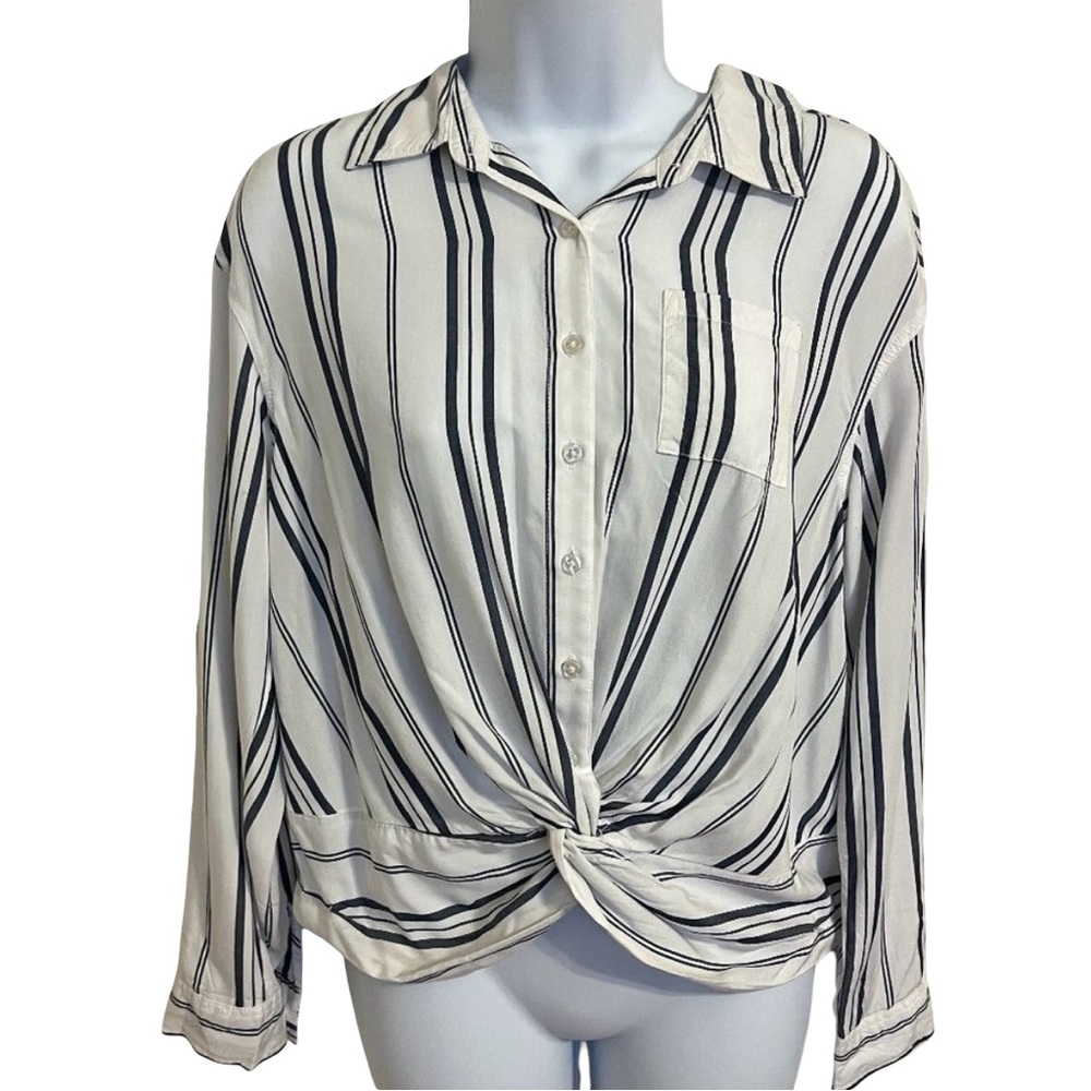 NWOT Justice long sleeve button up blouse 14/16